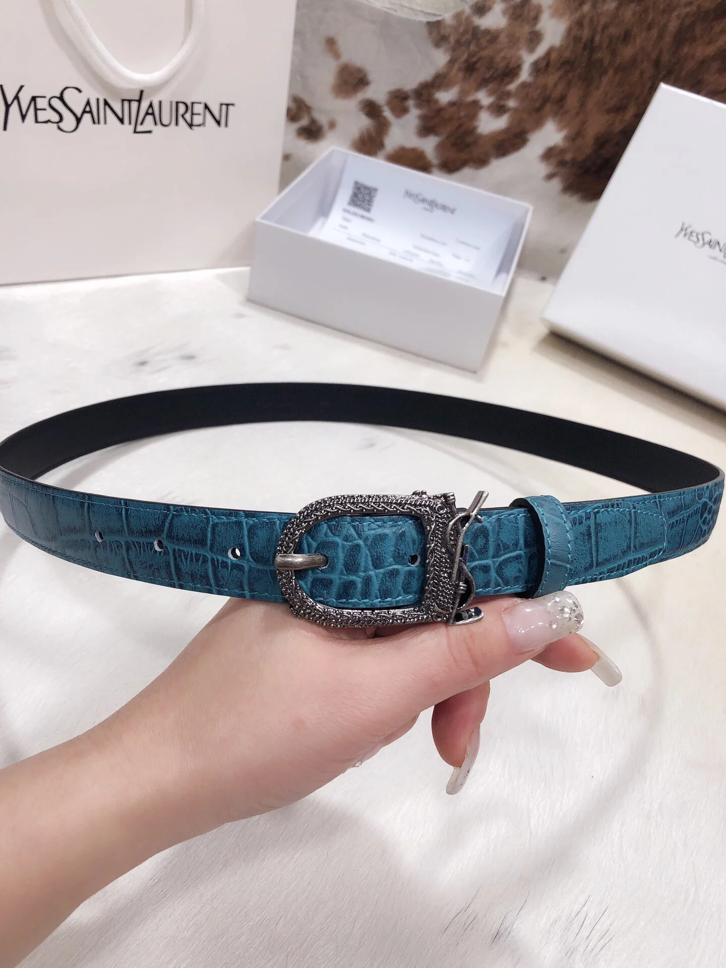 Fake YSL Yves Saint Laurent AAA Belt #742949 3