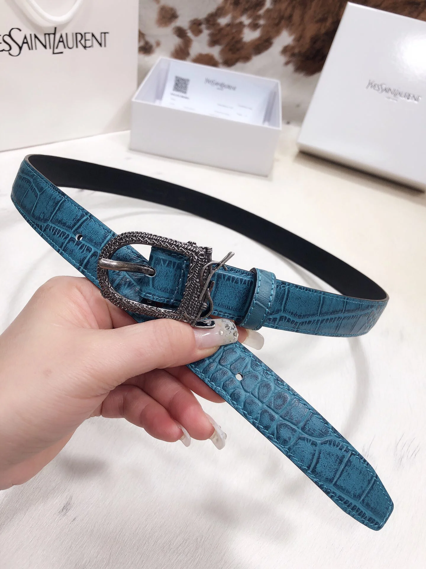 Fake YSL Yves Saint Laurent AAA Belt #742949 4