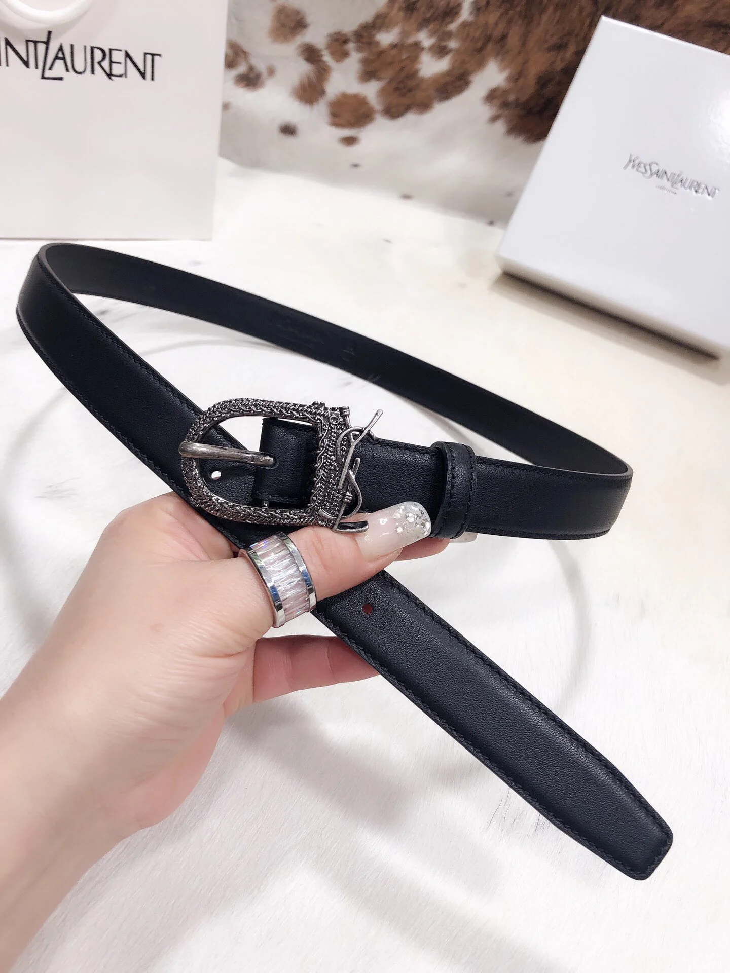 Fake YSL Yves Saint Laurent AAA Belt #742952 4