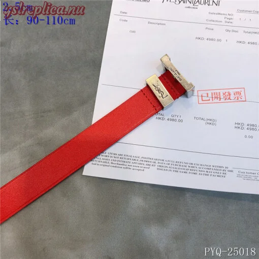 Fake YSL Yves Saint Laurent AAA Belt For Women #738777 2