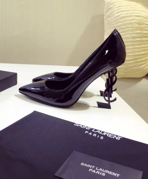 Replica YSL Saint Laurent Pointed high heels Black 5