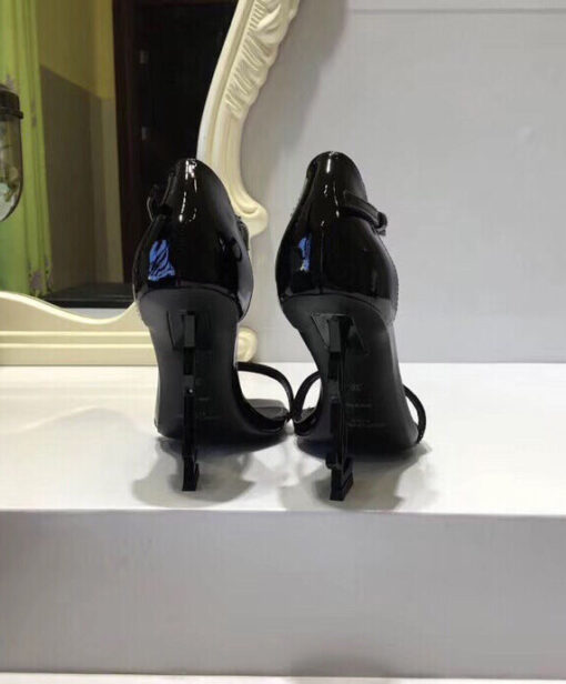Replica YSL Saint Laurent Women's Opyum Sandals With Black Heel 7