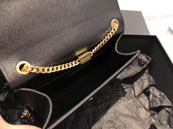 Replica YSL Fake Saint Laurent Small Kate Tassel Bag In Black Grained Leather 7