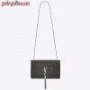 Replica YSL Fake Saint Laurent Small Kate Tassel Bag In Red Grained Leather 11