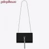 Replica YSL Fake Saint Laurent Lou Camera Bag In White Leather 10