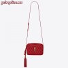 Replica YSL Fake Saint Laurent Medium Kate Bag With Tassel In Red Grained Leather 9