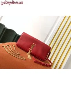 Replica YSL Fake Saint Laurent Kate 99 Shoulder Bag In Red Lambskin 2