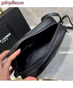 Replica YSL Fake Saint Laurent Lou Camera All Black Bag 2