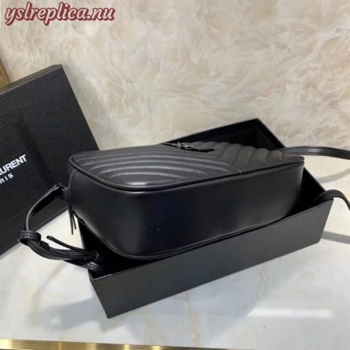 Replica YSL Fake Saint Laurent Lou Camera All Black Bag 8