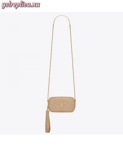 Replica YSL Fake Saint Laurent Lou Mini Bag In Powder Grained Leather