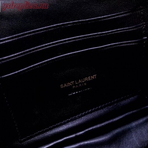 Replica YSL Fake Saint Laurent Lou Mini Bag In Powder Grained Leather 4