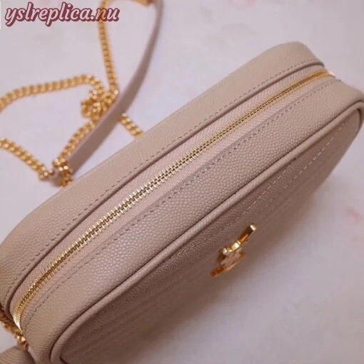 Replica YSL Fake Saint Laurent Lou Mini Bag In Powder Grained Leather 6