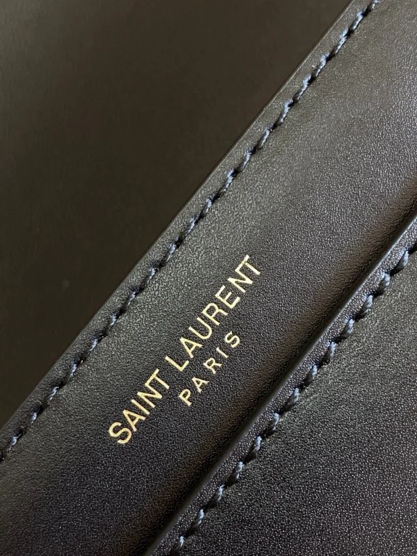 Replica YSL Fake Saint Laurent Le Maillon Bag In Black Calfskin 6