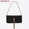 Replica YSL Fake Saint Laurent Kaia North South Bag In Brown Leather 12
