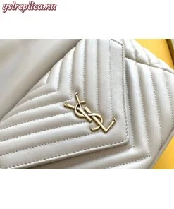 Replica YSL Fake Saint Laurent Joe Backpack In White Lambskin 2