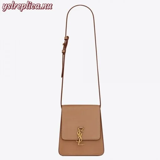 Replica YSL Fake Saint Laurent Kaia North South Bag In Brown Leather