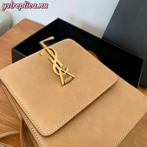 Replica YSL Fake Saint Laurent Kaia North South Bag In Brown Leather 7