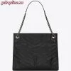 Replica YSL Fake Saint Laurent Medium Niki Shopping Bag In Storm Leather 10