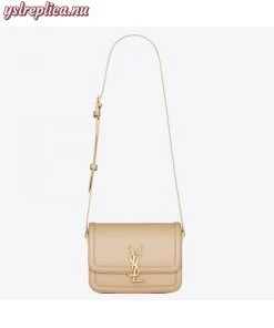 Replica YSL Fake Saint Laurent Solferino Small Bag In Beige Calfskin