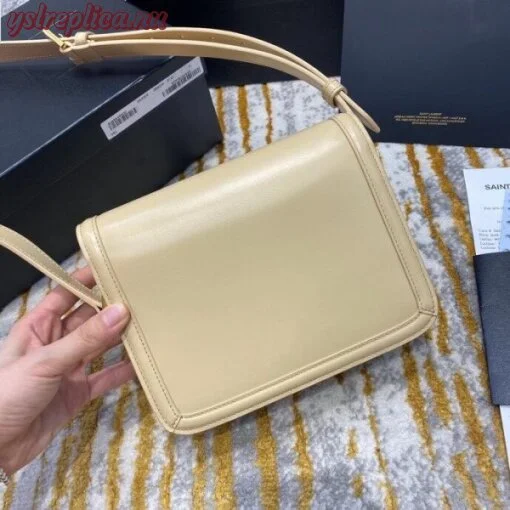 Replica YSL Fake Saint Laurent Solferino Small Bag In Beige Calfskin 7