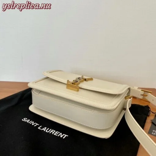 Replica YSL Fake Saint Laurent Solferino Small Bag In White Calfskin 5