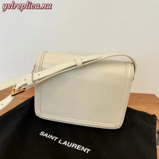 Replica YSL Fake Saint Laurent Solferino Small Bag In White Calfskin 6