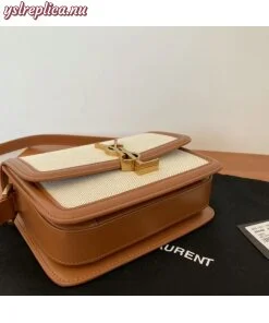 Replica YSL Fake Saint Laurent Solferino Small Bag In Canvas with Calfskin 2