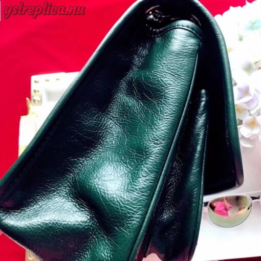 Replica YSL Fake Saint Laurent Medium Niki Bag In Turquoise Vintage Leather 2