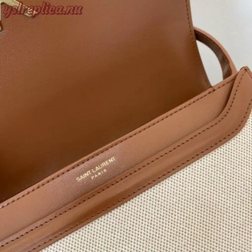 Replica YSL Fake Saint Laurent Solferino Medium Bag In Canvas with Calfskin 5