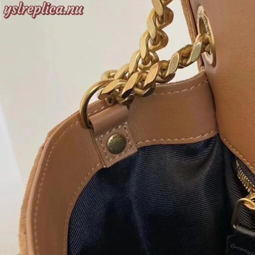 Replica YSL Fake Saint Laurent Medium Niki Bag In Brown Suede 11