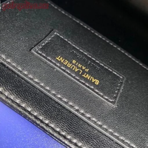 Replica YSL Fake Saint Laurent Solferino Medium Bag In Blue Box Calfskin 7