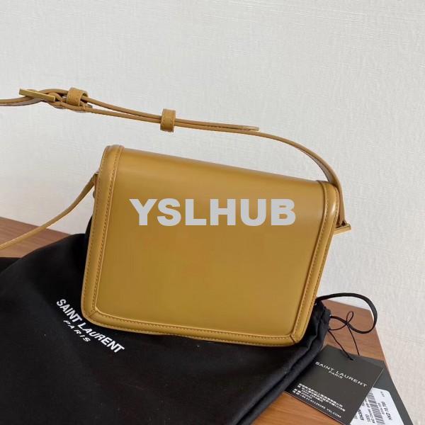 Replica YSL Fake Saint Laurent Solferino Small Bag In Brown Calfskin