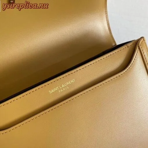 Replica YSL Fake Saint Laurent Solferino Small Bag In Brown Calfskin 3