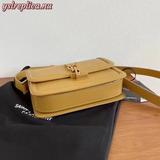 Replica YSL Fake Saint Laurent Solferino Small Bag In Brown Calfskin 4