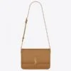 Replica YSL Fake Saint Laurent Solferino Small Bag In Brown Calfskin 14