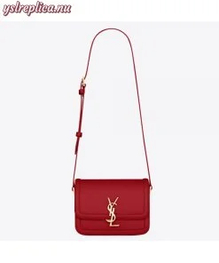 Replica YSL Fake Saint Laurent Solferino Small Bag In Red Calfskin