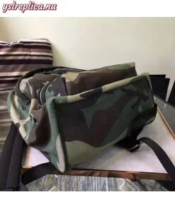 Replica YSL Fake Saint Laurent City Backpack In Gabardine Camouflage 2