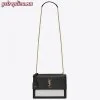 Replica YSL Fake Saint Laurent Sunset Medium Bag In White Calfskin 12