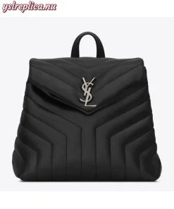 Replica YSL Fake Saint Laurent Black Small LouLou Backpack