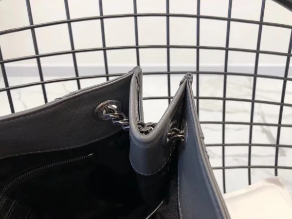 Replica YSL Fake Saint Laurent Medium Niki Shopping Bag In Storm Leather 3