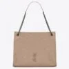 Replica YSL Fake Saint Laurent Medium Niki Shopping Bag In White Leather 11