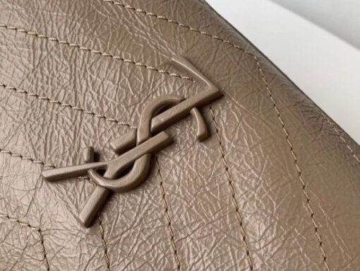 Replica YSL Fake Saint Laurent Medium Niki Shopping Bag In Sand Leather 7