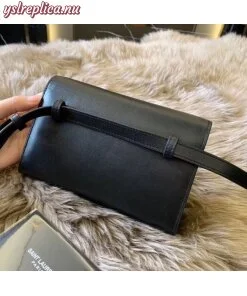 Replica YSL Fake Saint Laurent Black Kate Belt Bag 2