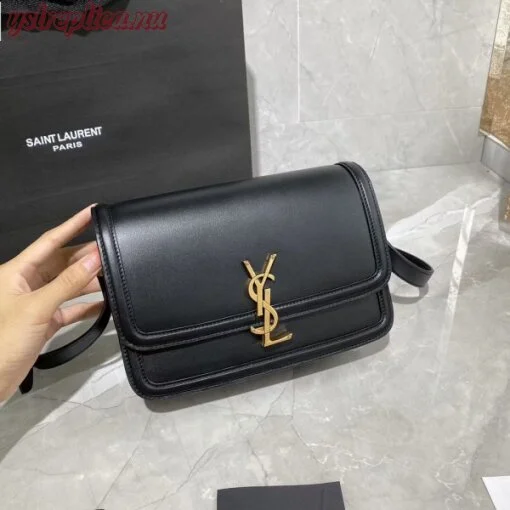 Replica YSL Fake Saint Laurent Solferino Medium Bag In Black Calfskin 6