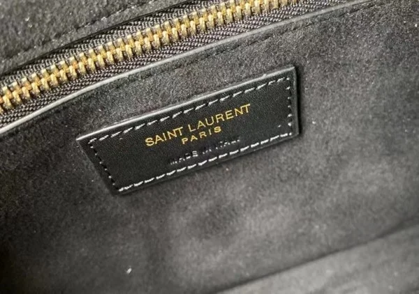 Replica YSL Fake Saint Laurent Le 5 ?? 7 Hobo Bag In Black Leather 3