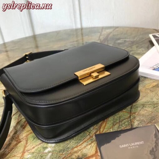 Replica YSL Fake Saint Laurent Betty Satchel In Black Smooth Leather 5