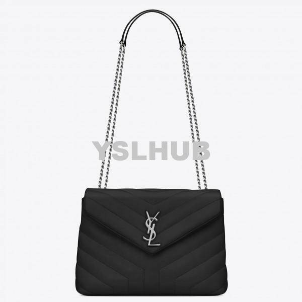 Replica YSL Fake Saint Laurent Black Small Loulou Chain Bag