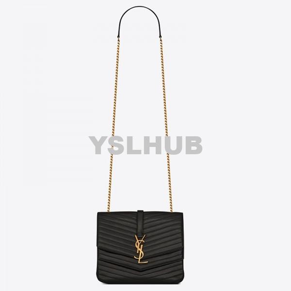 Replica YSL Fake Saint Laurent Medium Sulpice Bag In Black Matelasse Leather