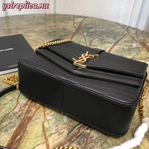 Replica YSL Fake Saint Laurent Medium Sulpice Bag In Black Matelasse Leather 3