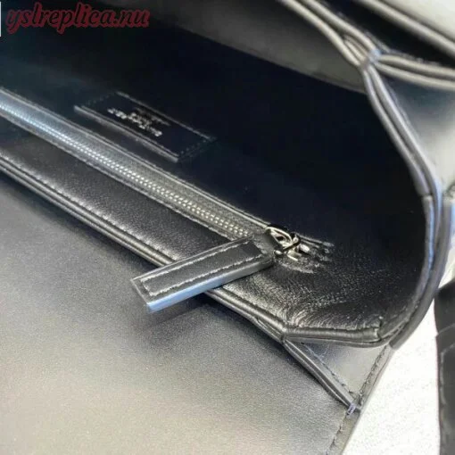 Replica YSL Fake Saint Laurent Le Pave Bag In Black Calfskin 7